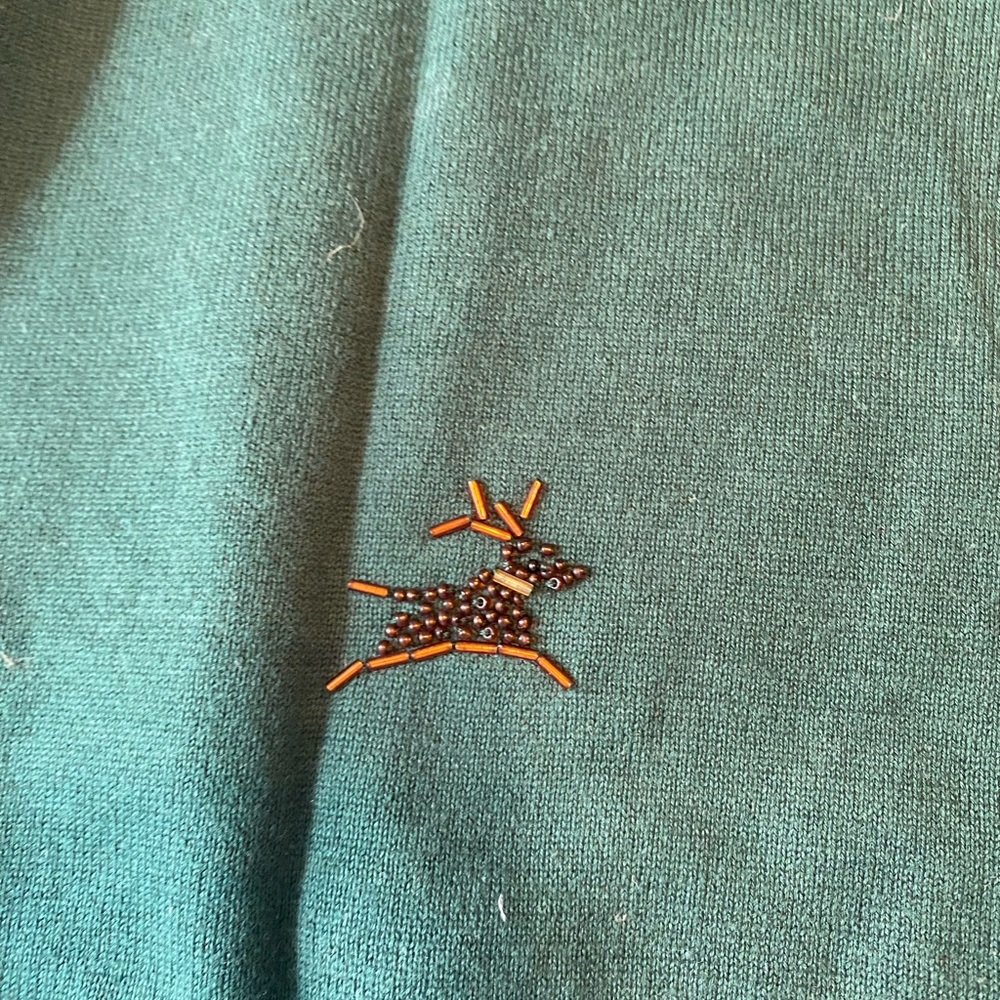 Susan Bristol Christmas Beaded Sweater Set - Picture 9 of 10